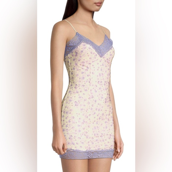 Free People No Secrets Floral Bodycon Slip Dress - Picture 7 of 9